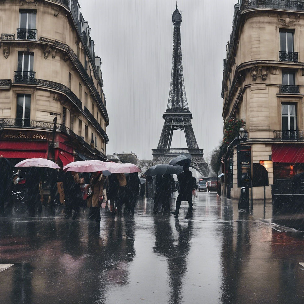 Paris in the rain