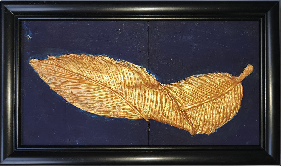Golden Leaf - Clay Art