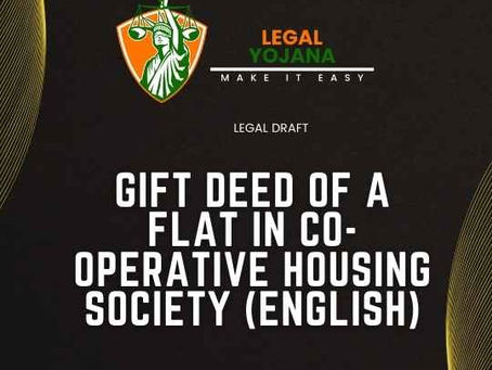 Gift Deed of a Flat in Co-operative Housing Society