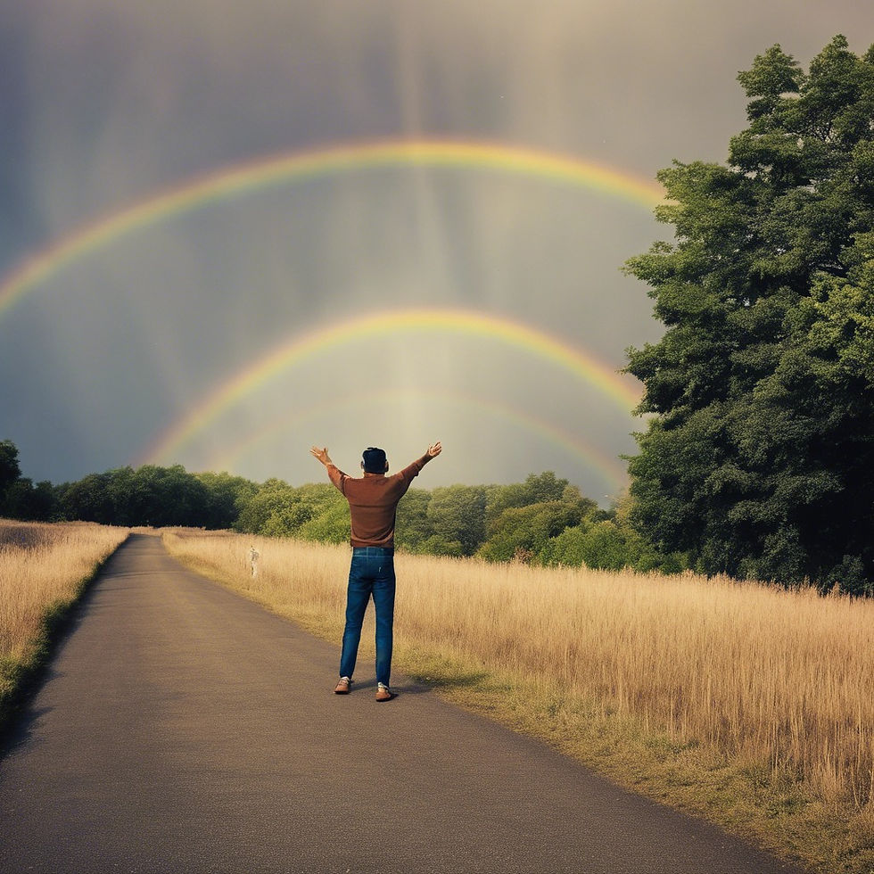 The rainbow he wished