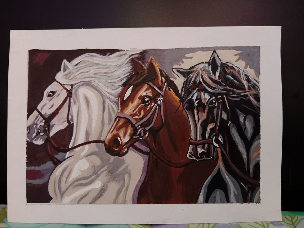 The Three Stallions (strength, vitality and power)