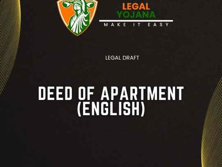 Deed of Apartment