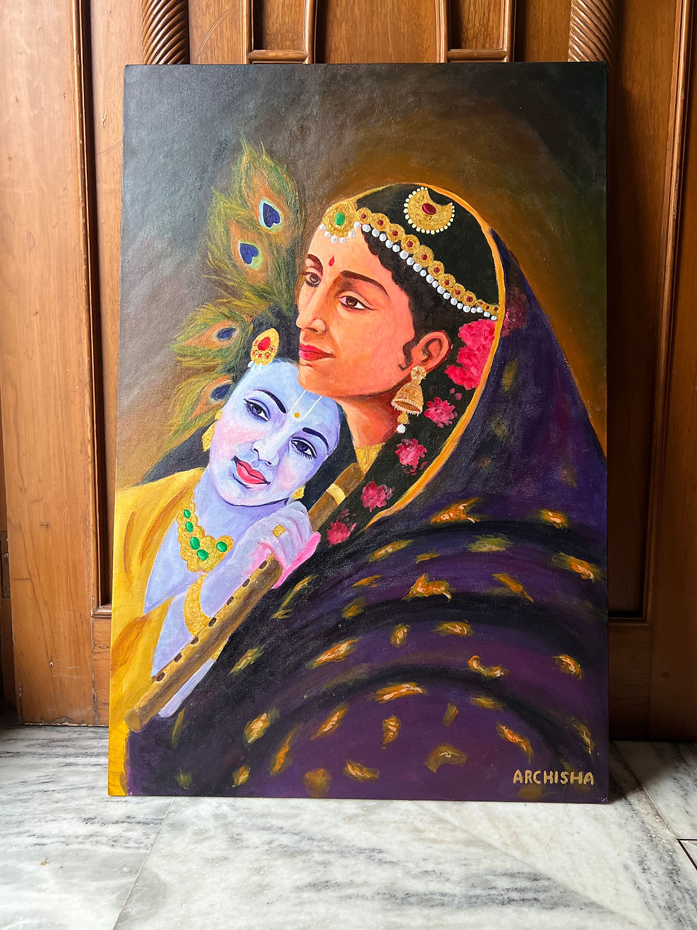 Bal Krishna And Yashoda