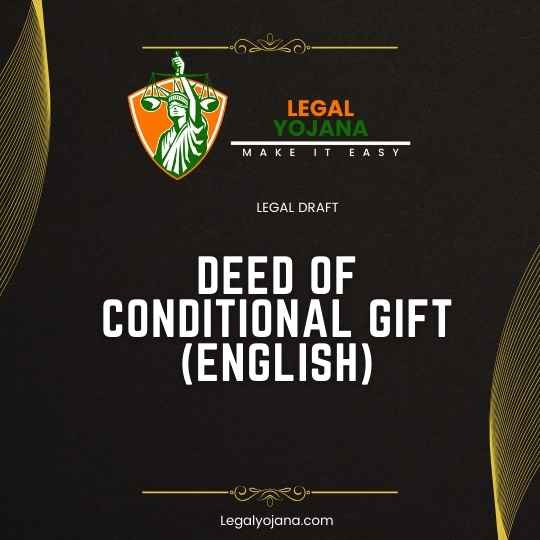 Conditional Gifts Examples Deed of Conditional Gift