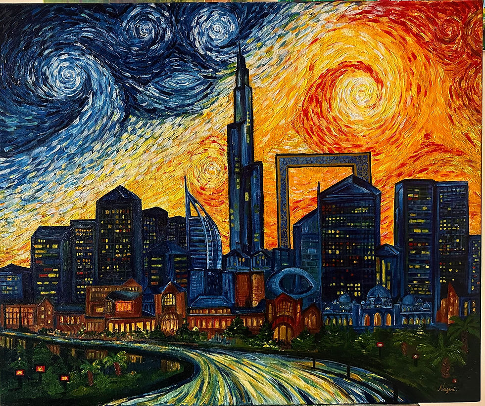 From Dusk Till Starlight “ UAE In Vangogh Hues
