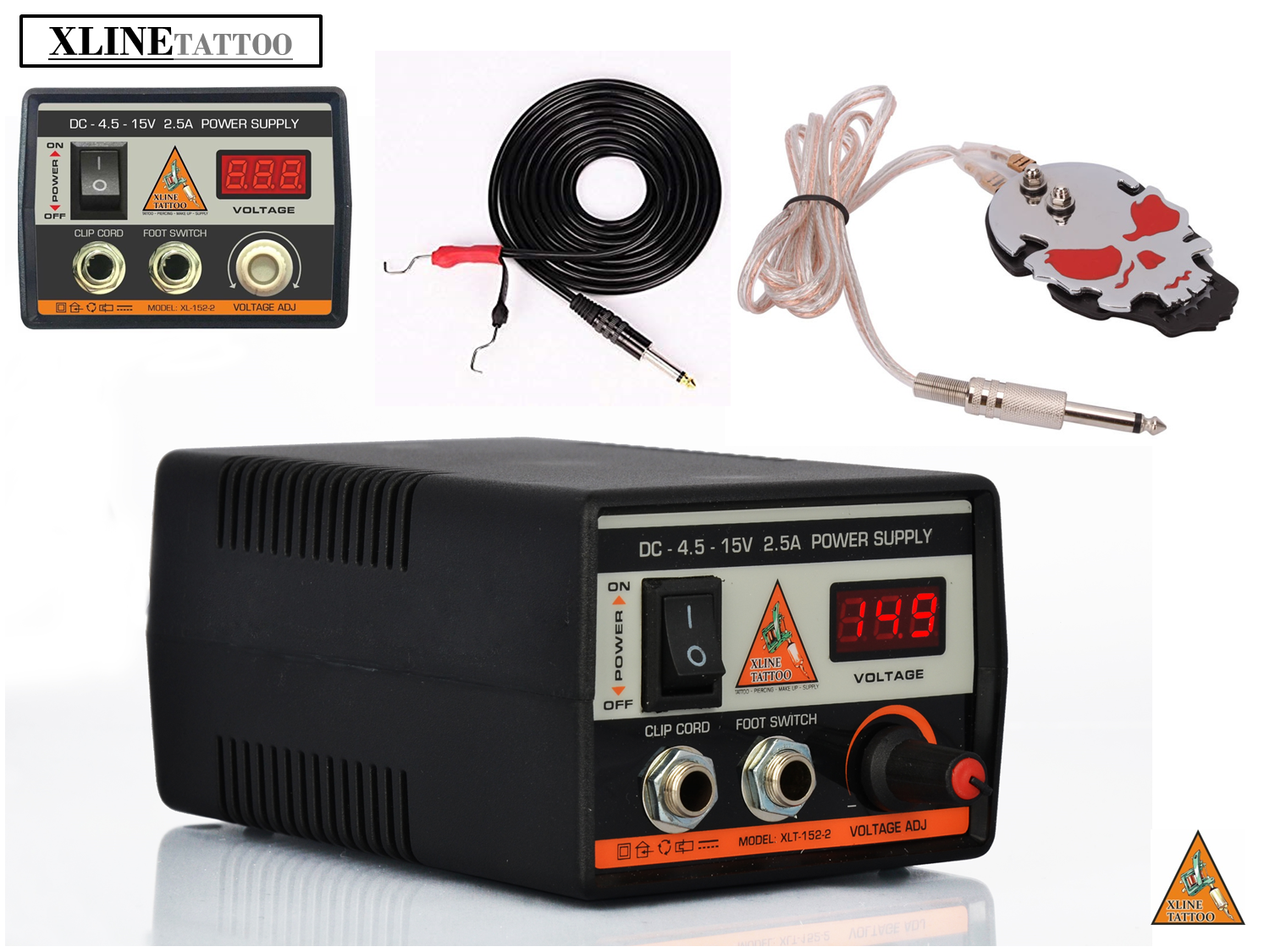 2.5 AMPER 4.5 - 15 V DİJİTAL ADAPTÖR - CLIP CORD - PEDAL - DIGITAL VOLTAGE