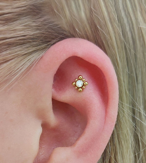 Miniaturbild: Gold Aufsatz 12 Swarovski®