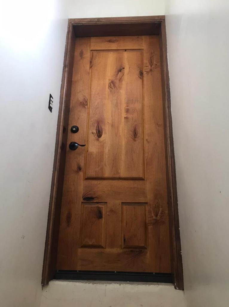 Solid entrance doors all woods