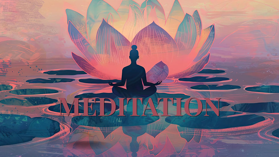 Seeker sitting quietly at dawn with a lit lamp, returning to meditation after a pause