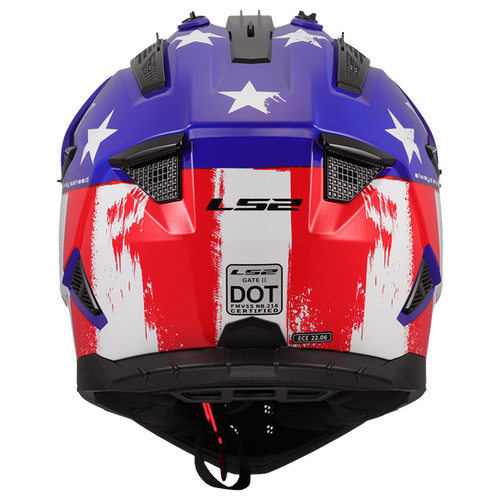 BATTLE SCAR - GLOSS RED/WHITE/BLUE - Gate II | LS2 USA