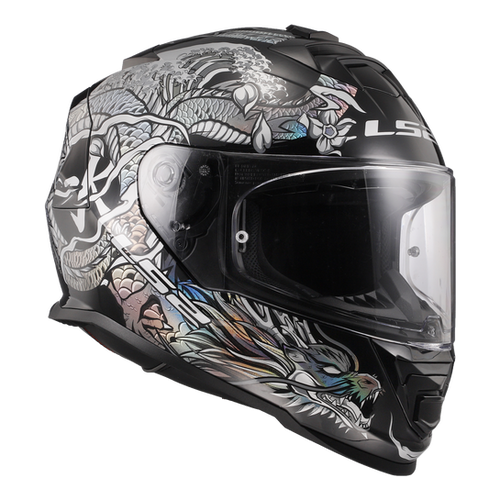 WARRIOR - KROME - SILVER / BLACK - Assault | LS2 USA