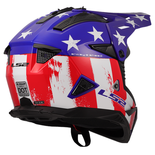 BATTLE SCAR - GLOSS RED/WHITE/BLUE - Gate II | LS2 USA