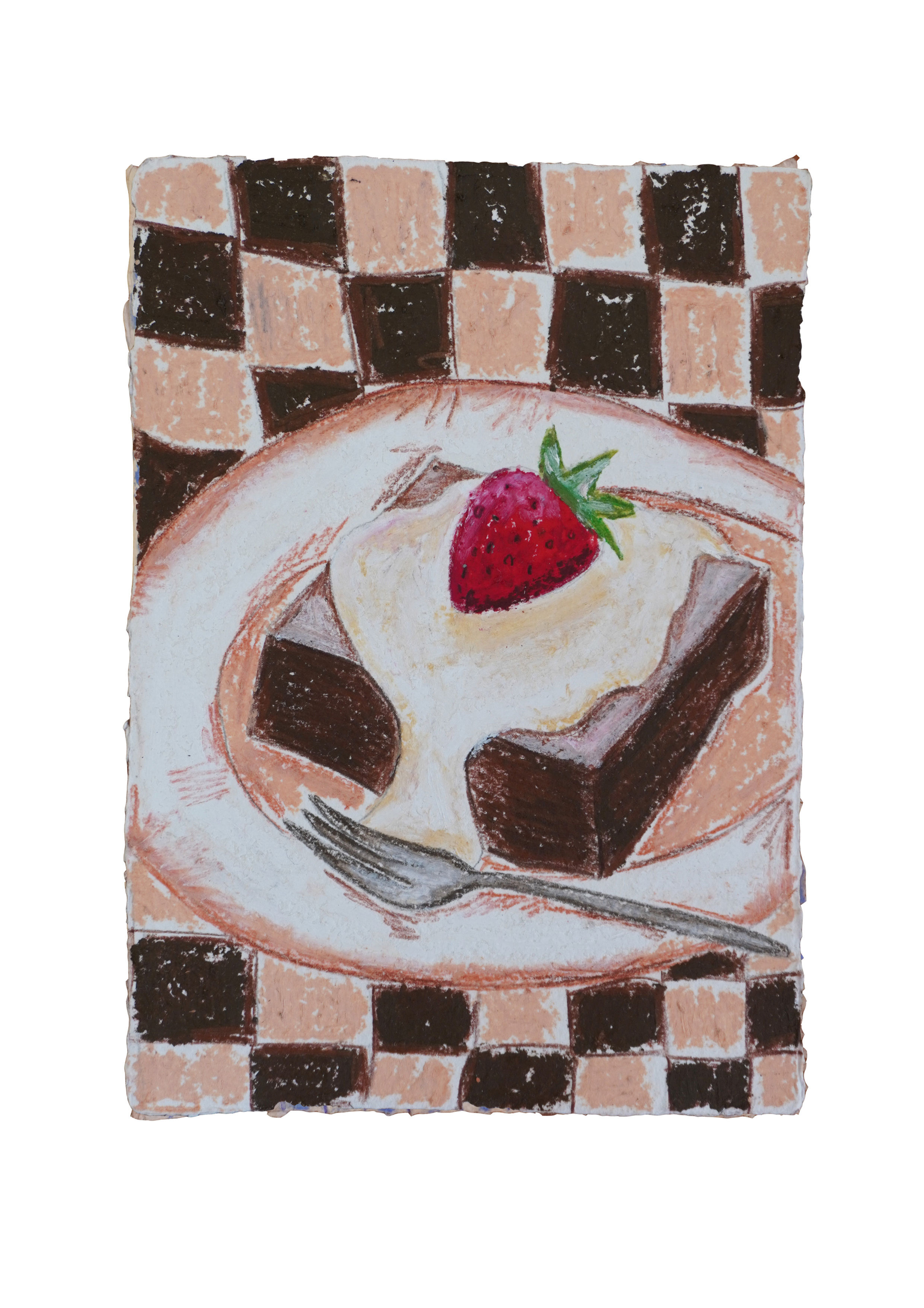 strawberry chocolate brownie