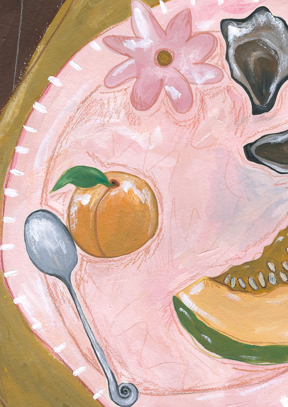 Thumbnail: melon, peach & flowers