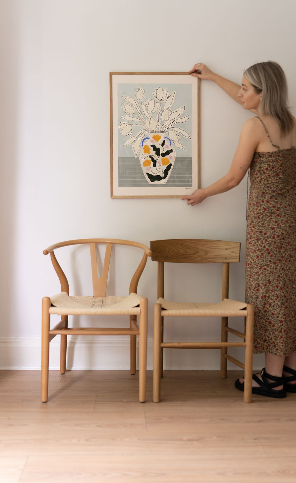 Thumbnail: tulips in floral star vase