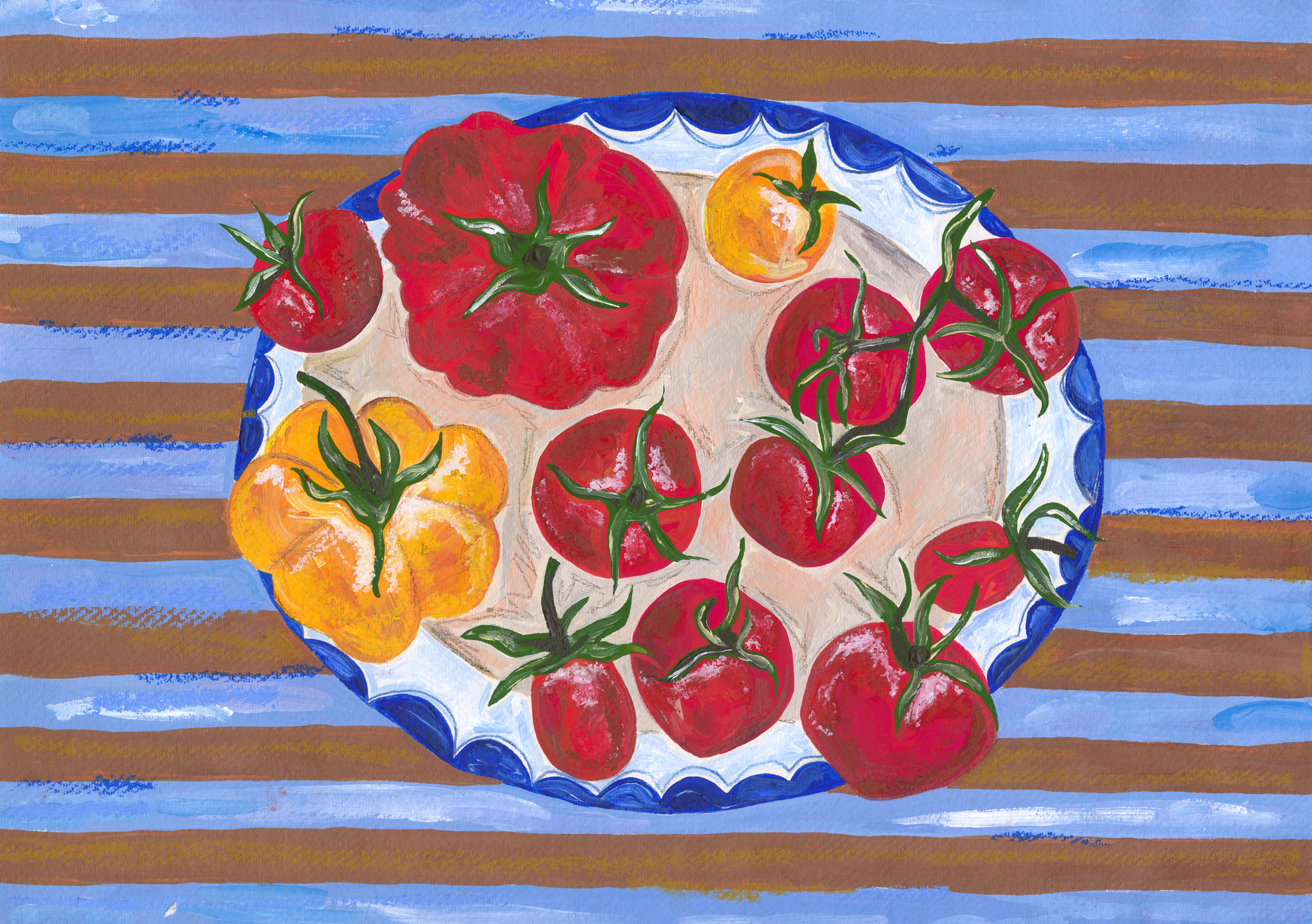 tomato plate - original