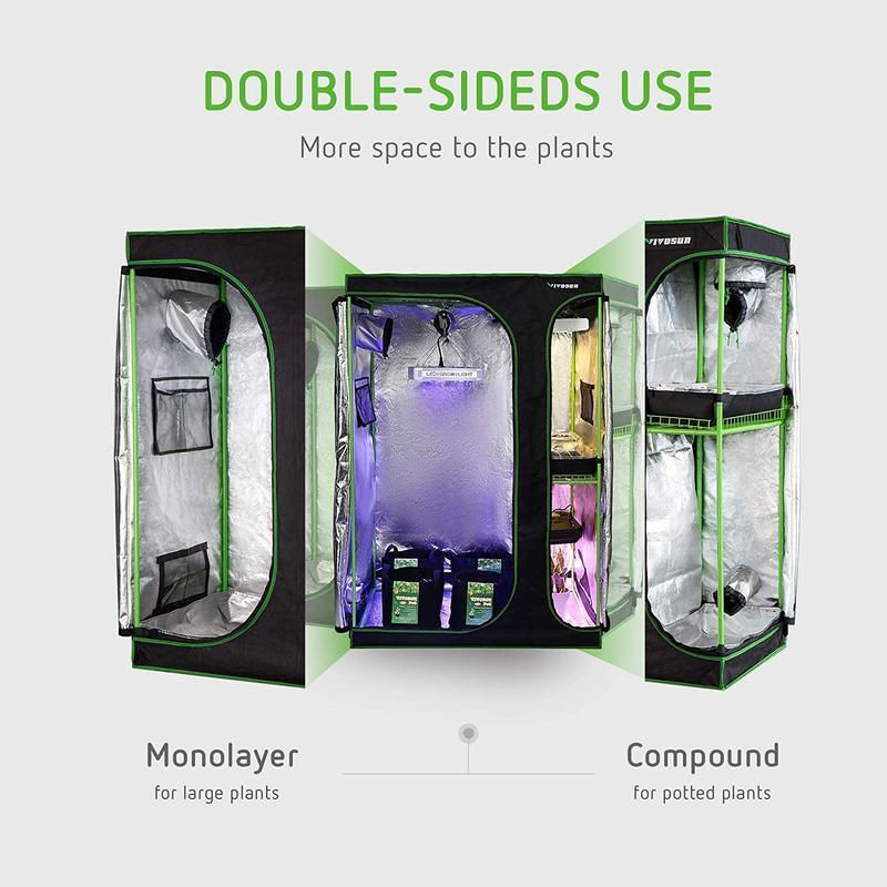 Thumbnail: 2-IN-1 GROW TENT 48 x 36 x 72