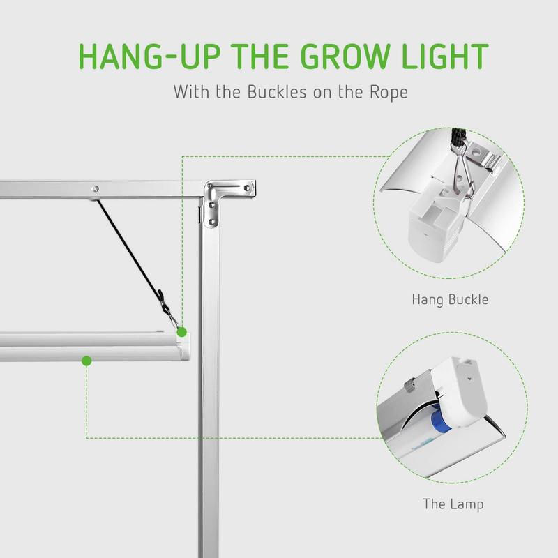 Thumbnail: T5 FOLDABLE GROW LIGHT STAND (NO BULB INCLUDED)