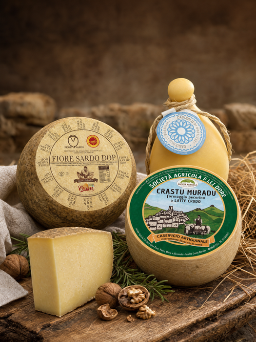 Formaggi sardi artigianali: pecorino, Fiore Sardo DOP e casizolu