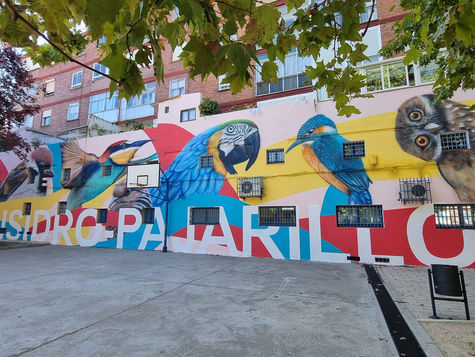 INAUGURACIÓN DE LA 1ª FASE DE LOS MURALES DE LA FELICIDAD DE PAJARILLOS EDUCA
