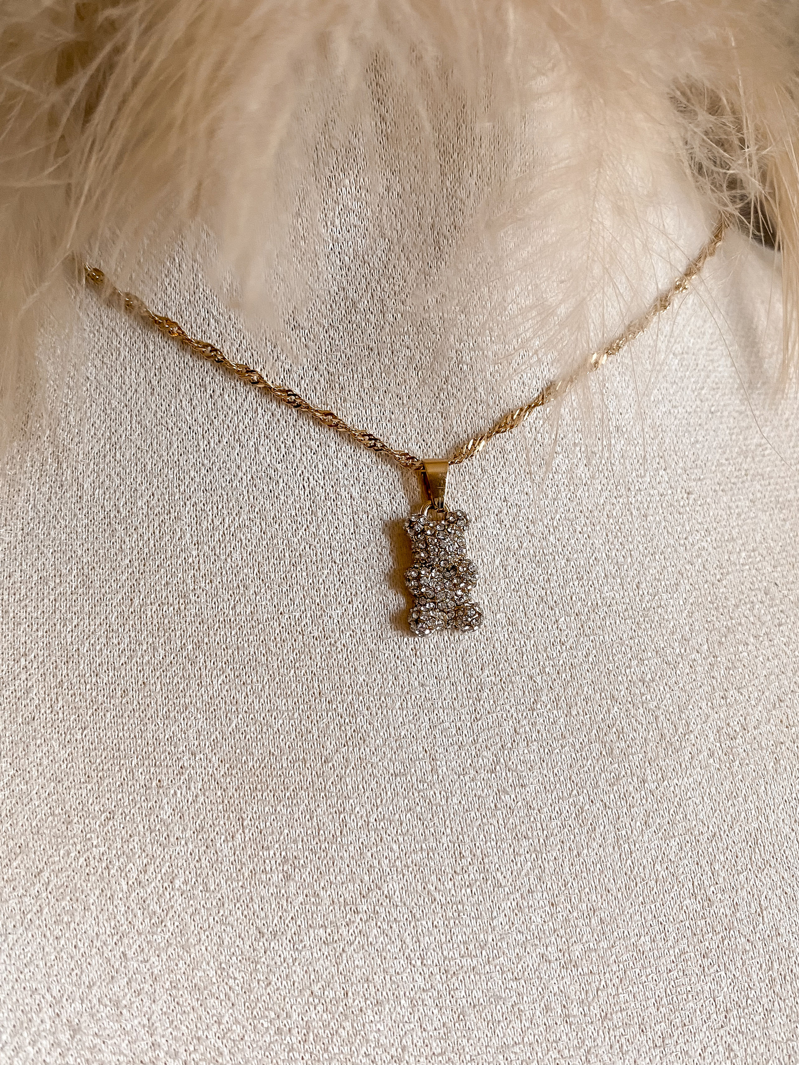 TEDDY || Dazzling Teddy Bear Necklace