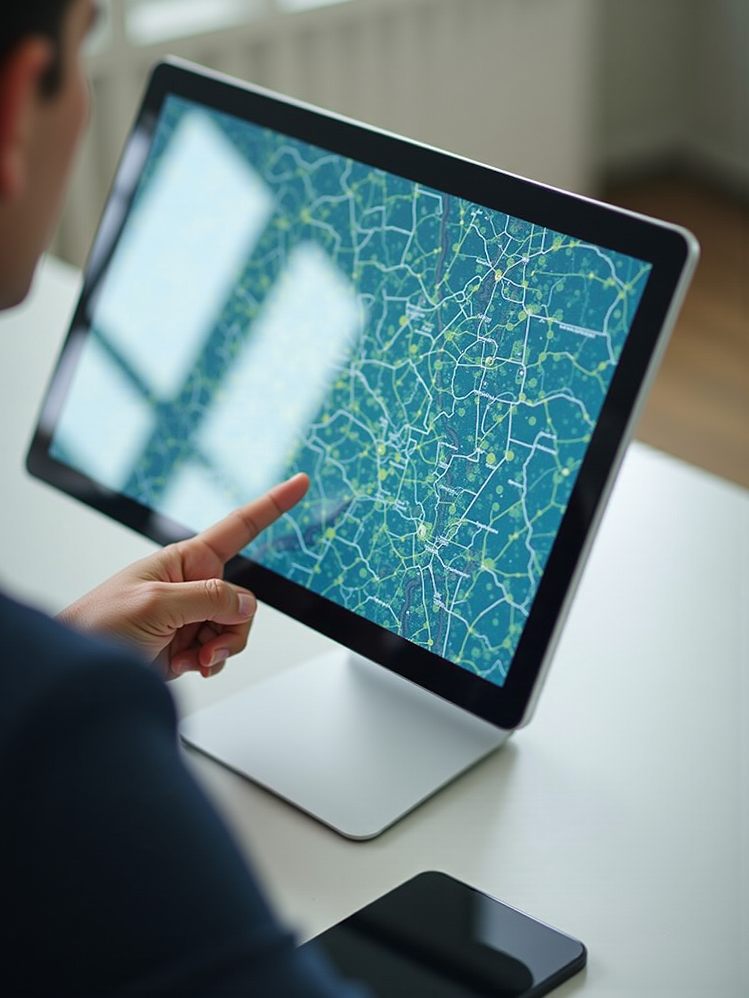 Tablet mit Informationen 