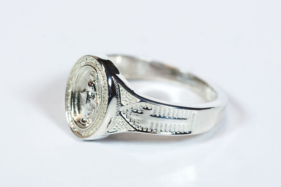 Thumbnail: Miraculous Mary Ring Sterling Silver