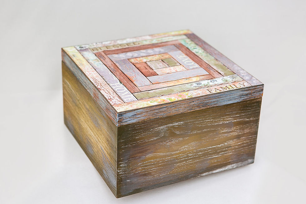 Thumbnail: Blessed, Home, Love, Family Wooden Box