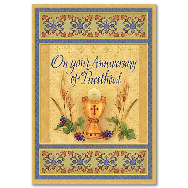 On Your Anniversary of Priesthood/Ordination Card