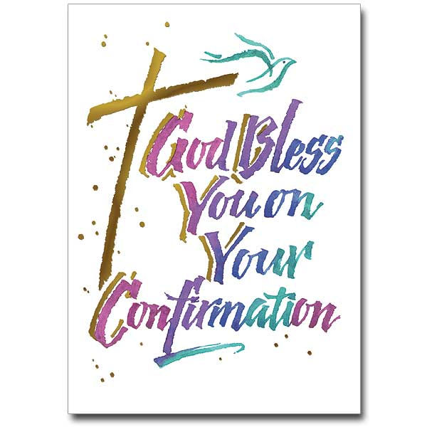 God Bless You on Your Confirmation Card