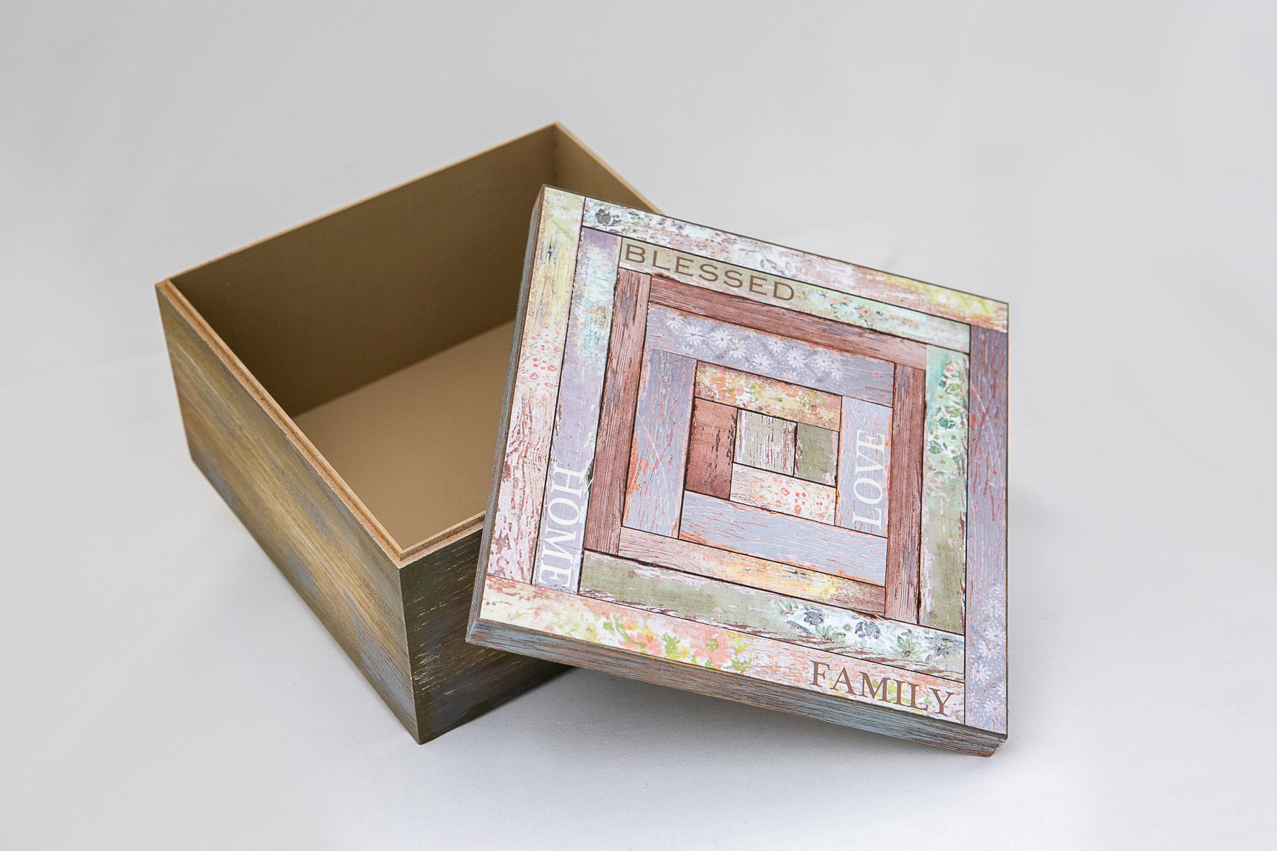 Blessed, Home, Love, Family Wooden Box