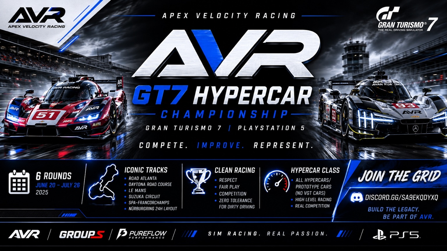 Avr Sim Racing PureFlow - AVR GT7 Hypercar Championship | Group S Racing