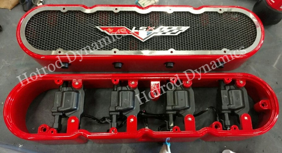 Thumbnail: HRD- LS Engine CNC-Machined Aluminum Valve Cover Cap Set