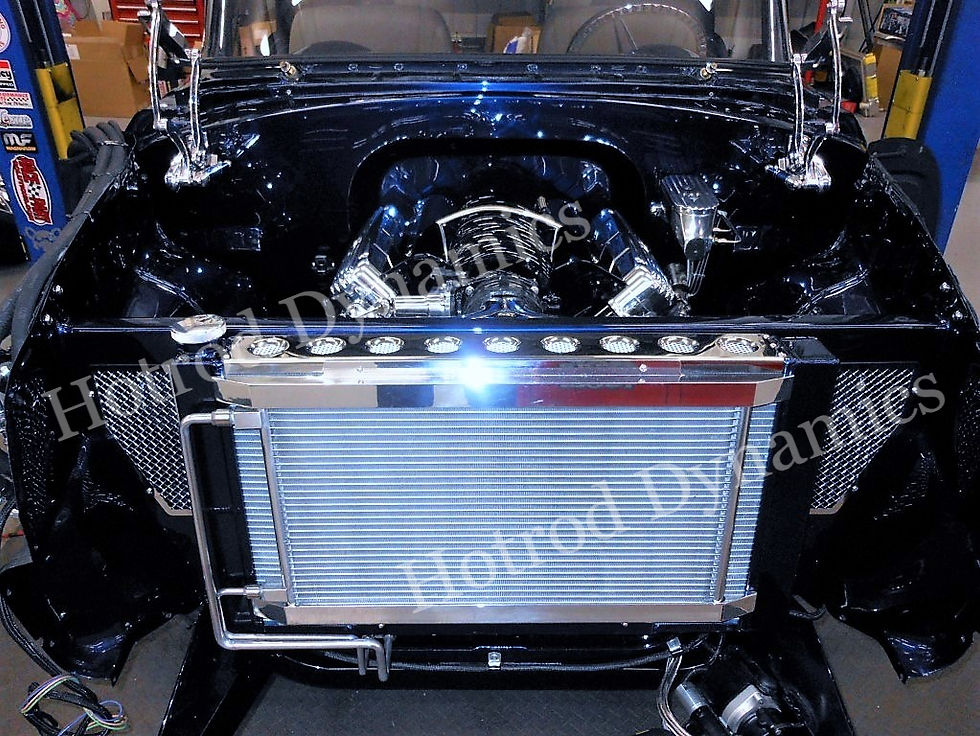 Thumbnail: 1955-1957 HRD Trifive Radiator with Air Intake system
