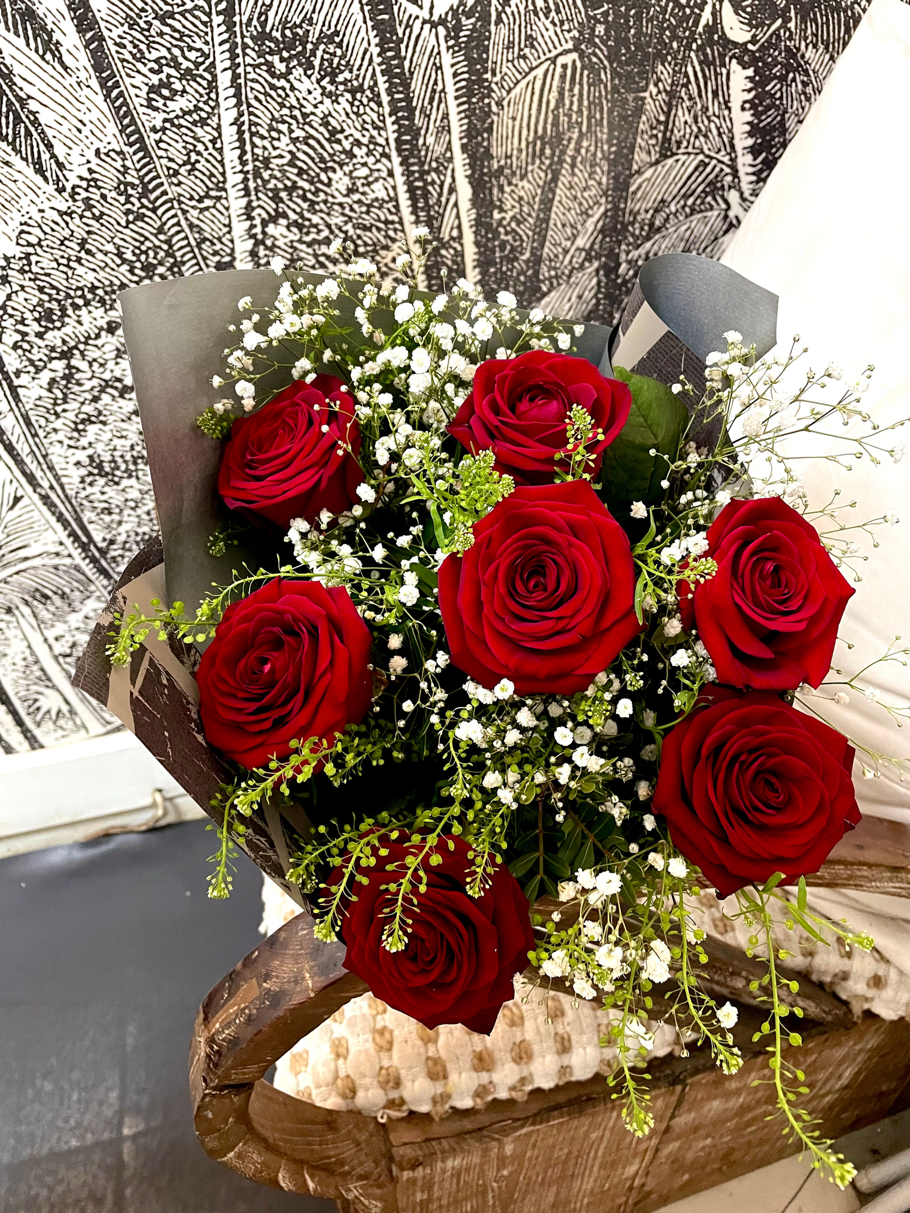 Bouquet de roses rouges