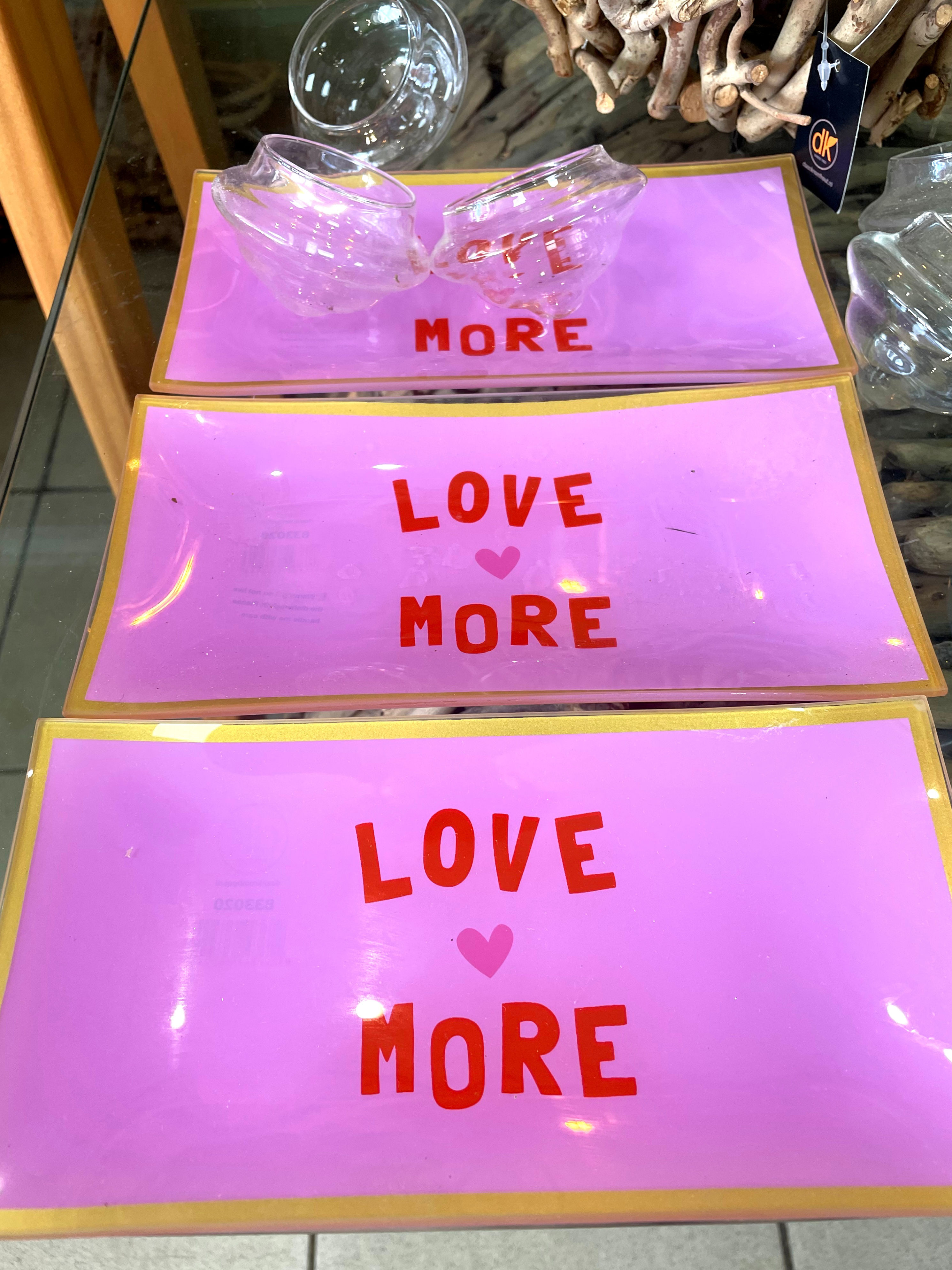 Plateau verre love 