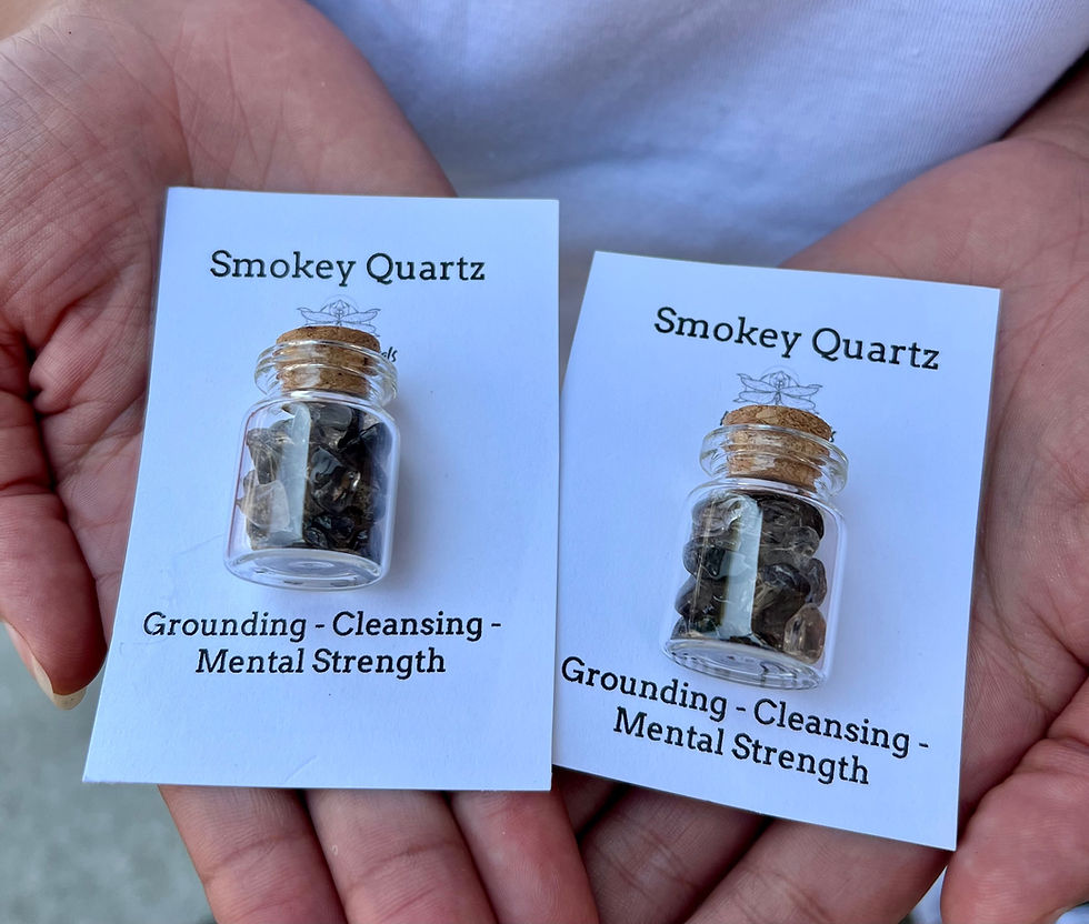 Thumbnail: Smokey Quartz Crystal Intention Jar [Add on ONLY]