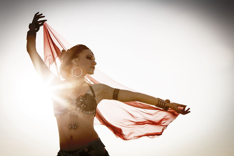 Bailarina de danza oriental