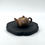 Thumbnail: Lacquer Begonia-shaped Wooden Teapot Stand By ChengYan Lacquerware Studio