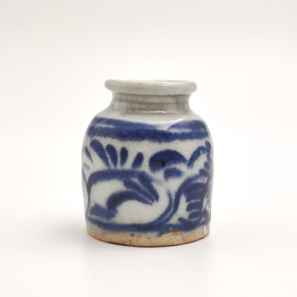 Thumbnail: Blue and White Lotus Flower Ink Washer