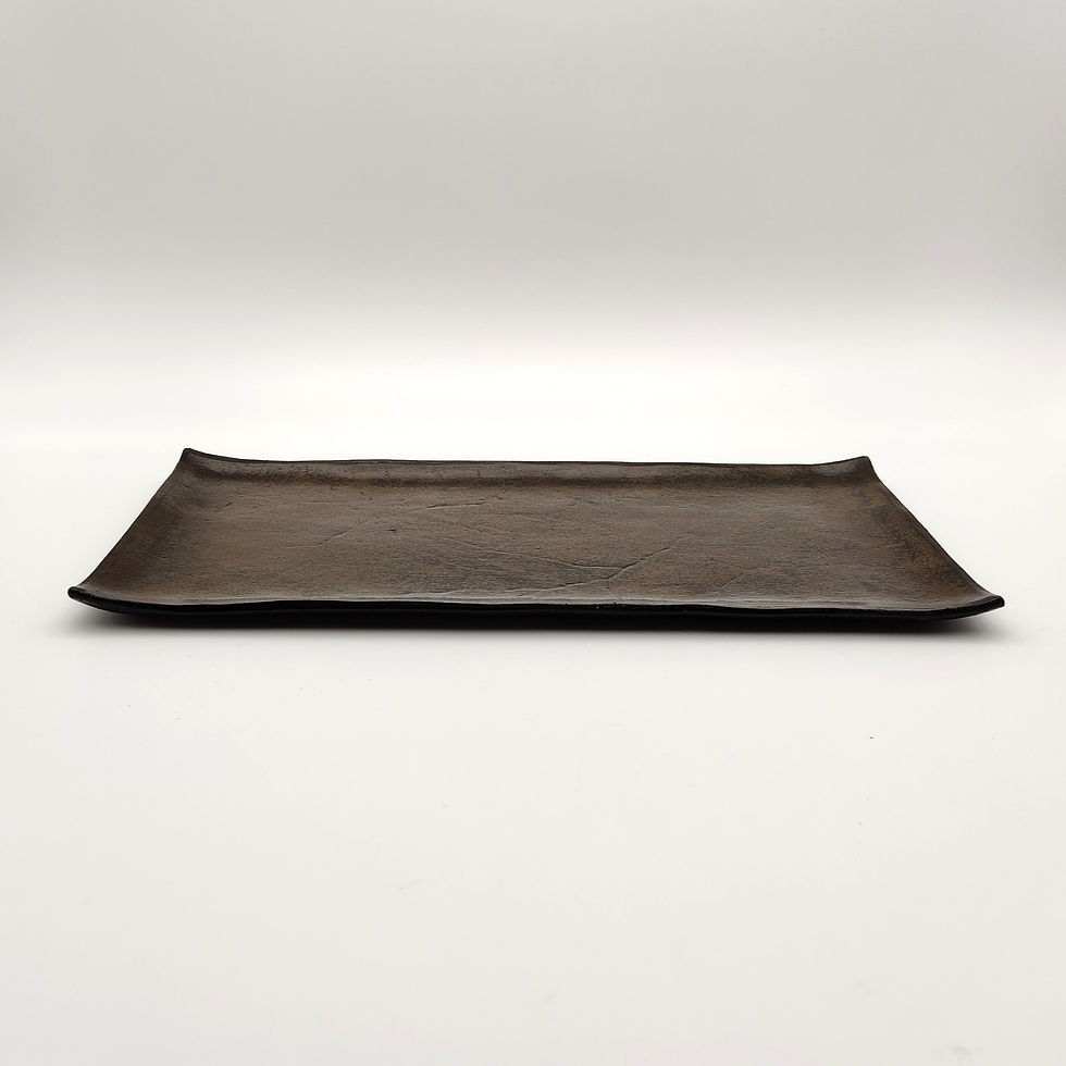 Lacquer Leather Rectangular Serving Tray - 5 by Yoko ICHIKAWA