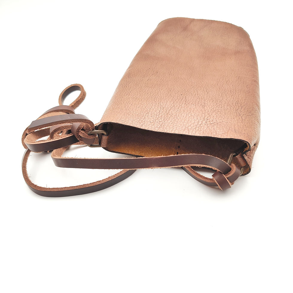 Thumbnail: Leather Bag with Strap by Yosuke URAKAMI