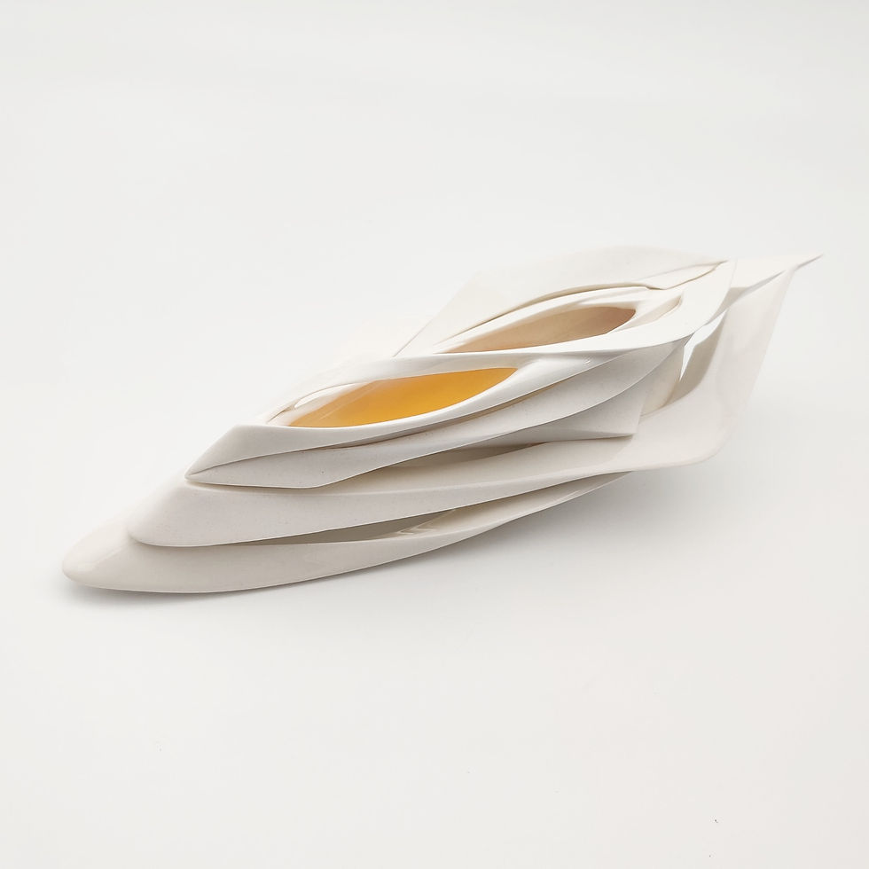 Thumbnail: Shikimi - 樒 (Tea Cup) & Shitone - 褥 (Saucer) by Jun MATSUMURA