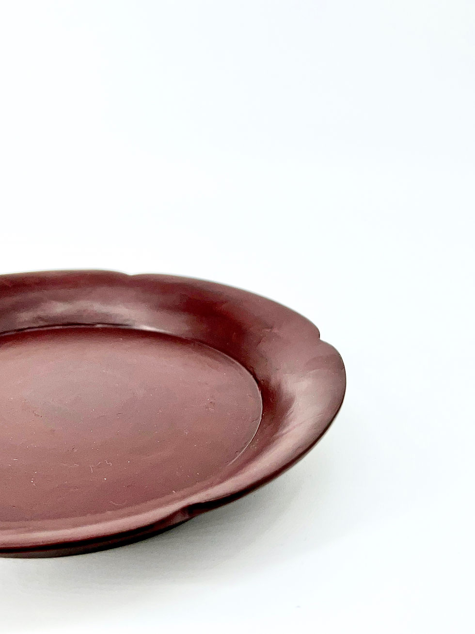 Thumbnail: Lacquer Begonia-shaped Wooden Plate By LI Chuanyi