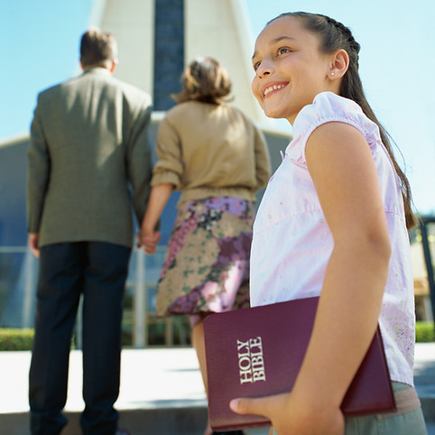 Girl Going to Church