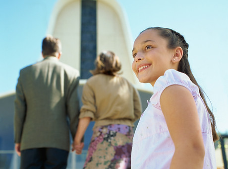Girl Going to Church
