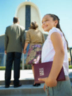 Girl Going to Church