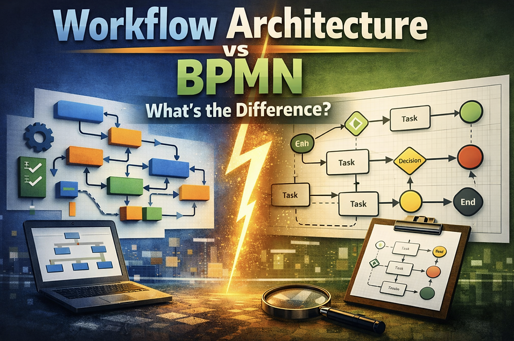 Workflow Architecture vs BPMN: What’s the Difference?