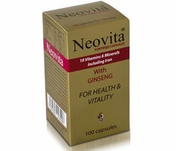 الصورة المصغرة: NEOVITA VITAMINS & MINIRALS 100 CAPSULES