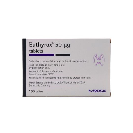 Thumbnail: EUTHYROX 50MG 100 TABLETS